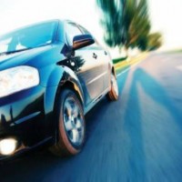 car in motion