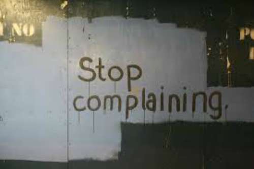 stop complaining wall