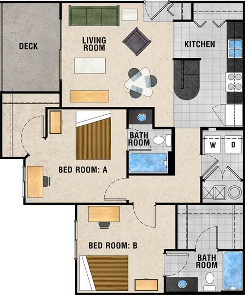 The Outpost Apartments In Waco Texas 2br 2ba 989 Sq Ft Call For Price