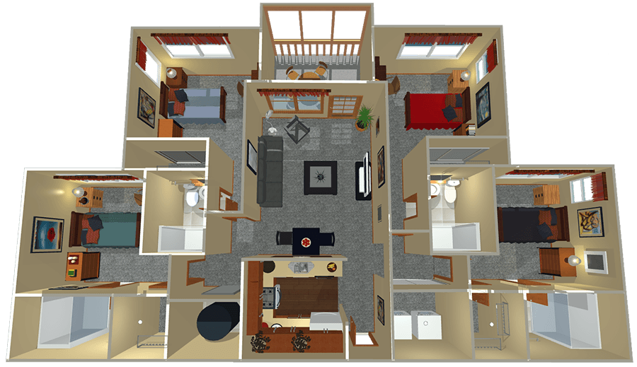 Campus Lodge Apartments In Norman Oklahoma Floor Plans